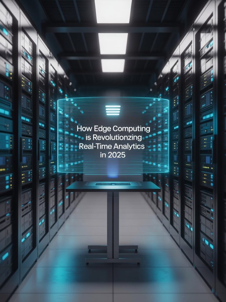 Edge computing devices processing real-time analytics data locally in 2025