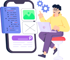iOS App Development Illustration