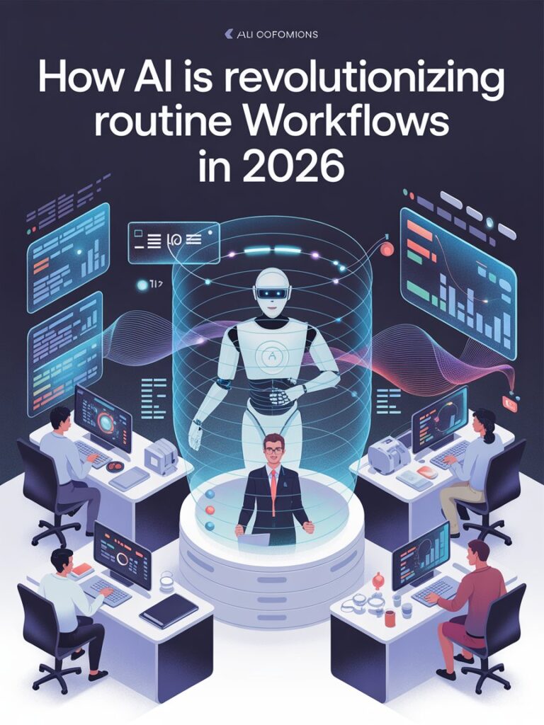Discover how powerful AI is revolutionizing routine workflows in 2026. Amazing productivity gains, cost savings & automation examples transforming work.