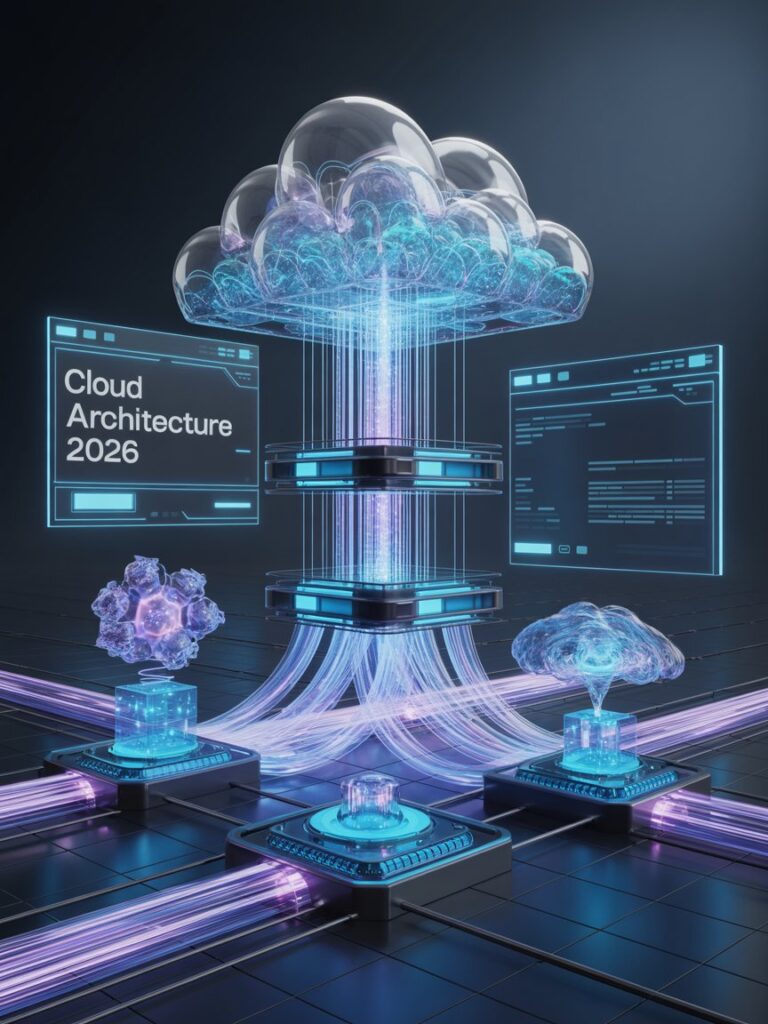 Discover proven Cloud Architecture in 2026 trends — AI-driven design, hybrid cloud, multi-cloud strategies, FinOps & zero trust security for US businesses.